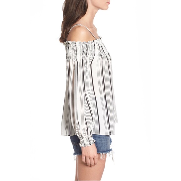 Nordstrom BP. Smocked Off the Shoulder Top. - Picture 3 of 5